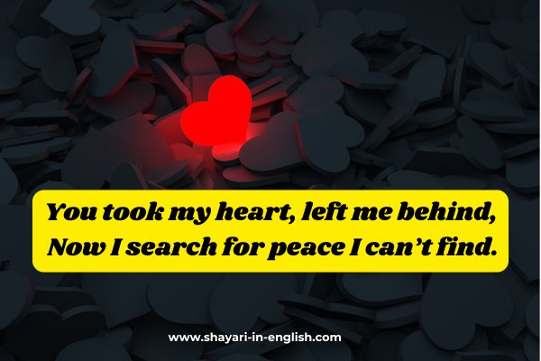 No 10 Heart broken shayari in english