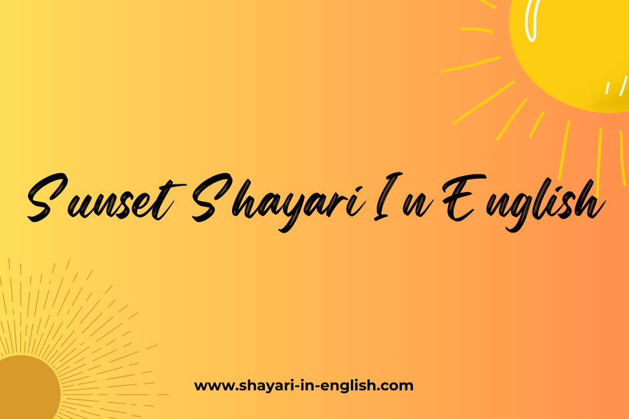 Sunset -Shayari -In -English