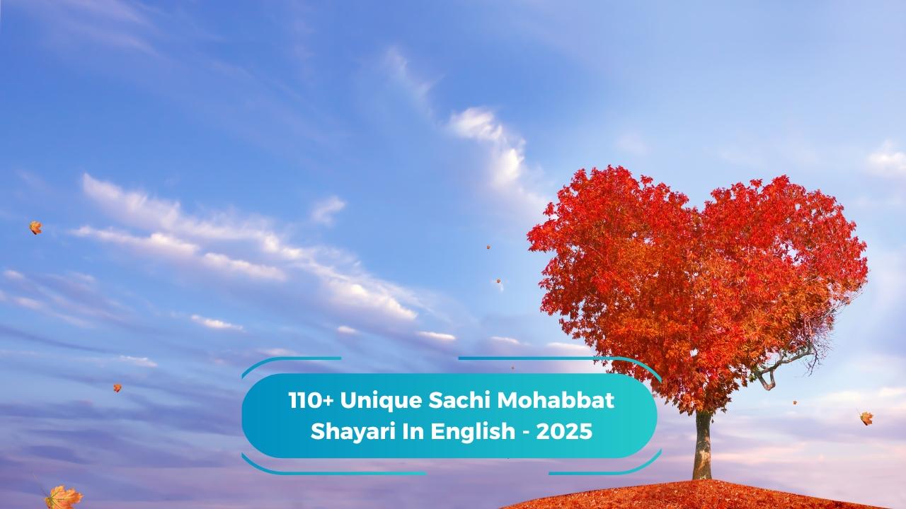 Sachi Mohabbat Shayari In English